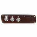 Viaggio Boat Switch Panel F33600217118MD - 7 1/2 X 2 Inch Mahogany