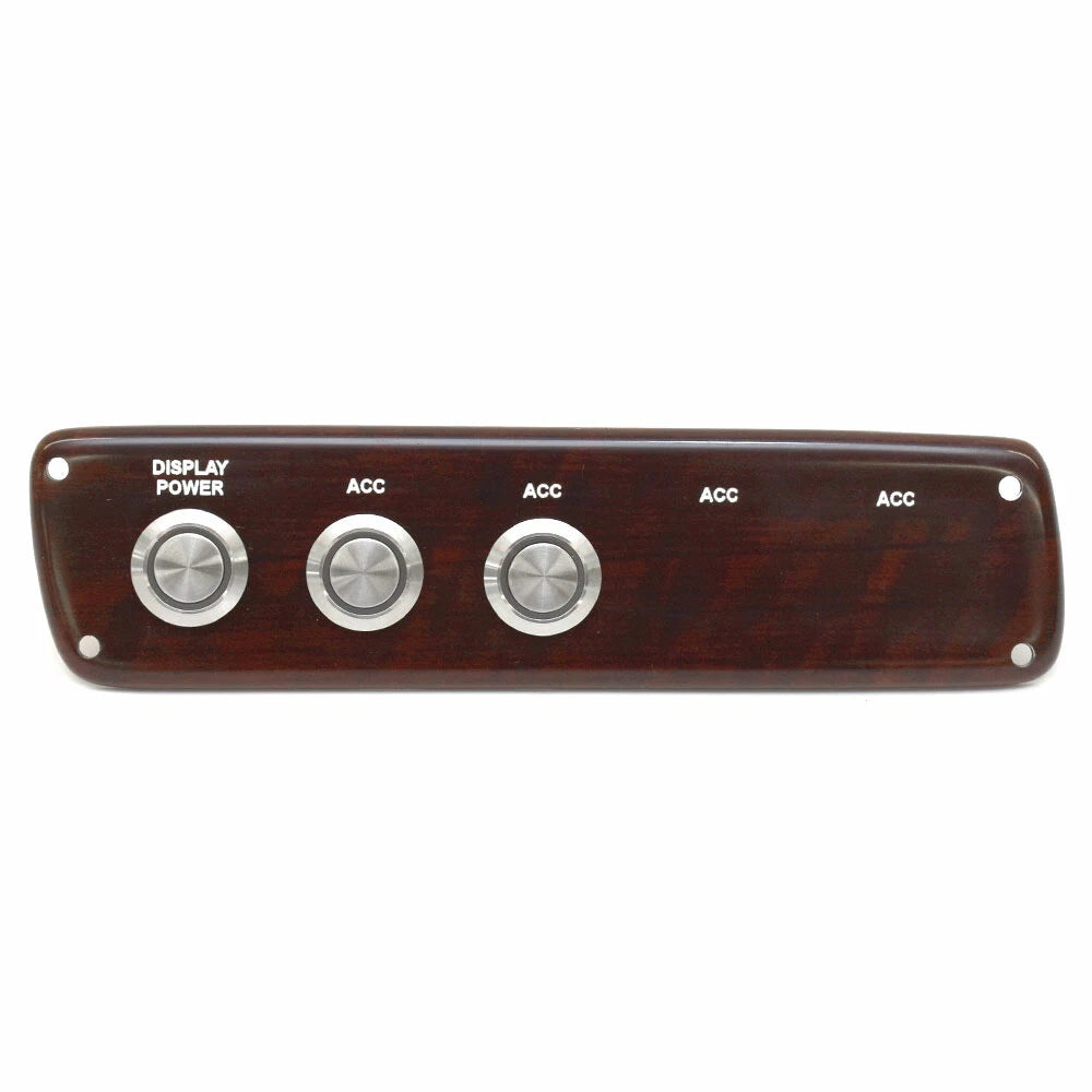Viaggio Boat Switch Panel F33600217118MD - 7 1/2 X 2 Inch Mahogany