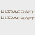 Ultracraft Boat Decals - Bronze Logo Stickers (pair)