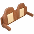 Scout Boat Helm Seat Backrest Cushion UHK198V - Brown - Beige Vinyl