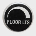 Boat Raised Floor Lights Switch Decal - 5/8 Inch Black Clear