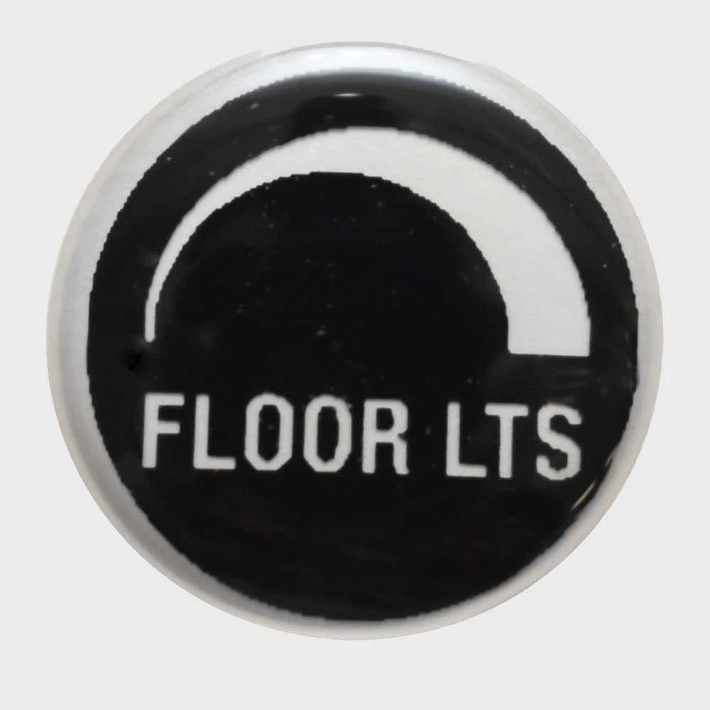 Boat Raised Floor Lights Switch Decal - 5/8 Inch Black Clear