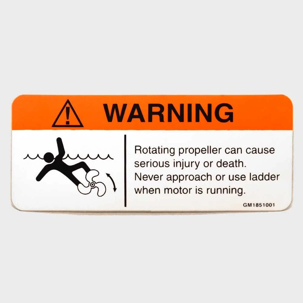 Lowe Boat Decal Sticker 2007554 - Propeller Warning