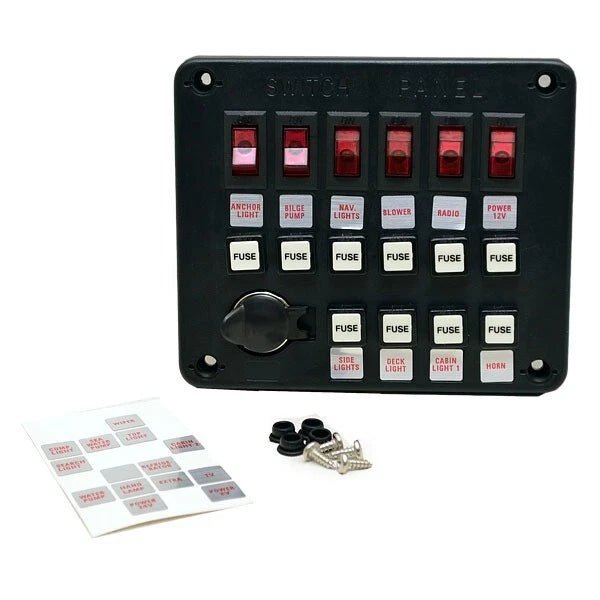 Boat Rocker Switch Panel