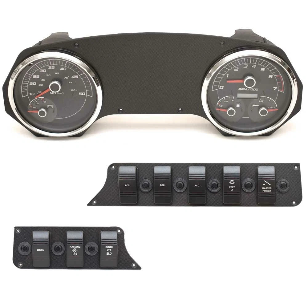 Godfrey Pontoon Boat Gauge Panel 485231 - Sweetwater (set of 3)
