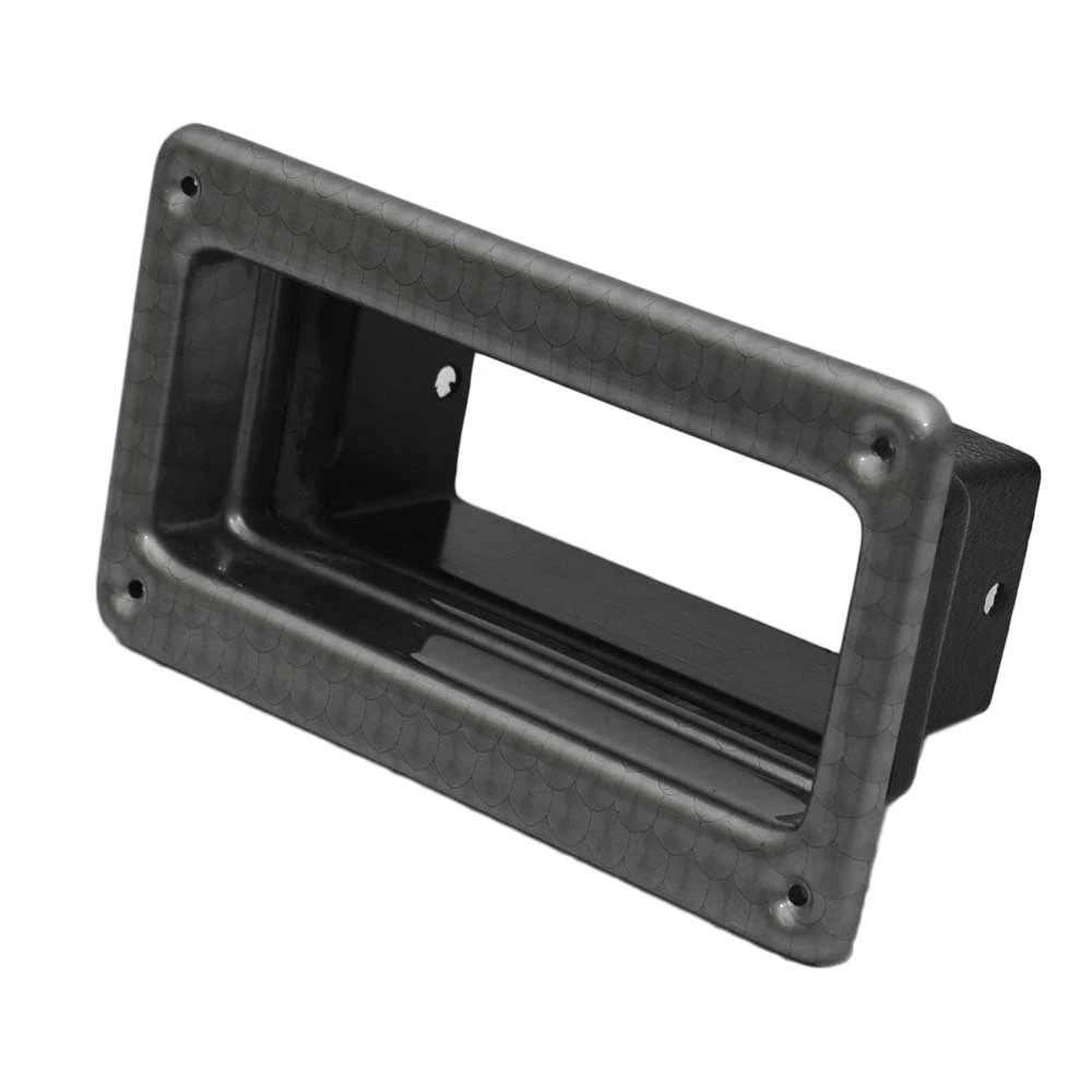 Rinker Boat Stereo Housing Insert 52911 - 5 1/8 X 1 7/8 Inch Silver