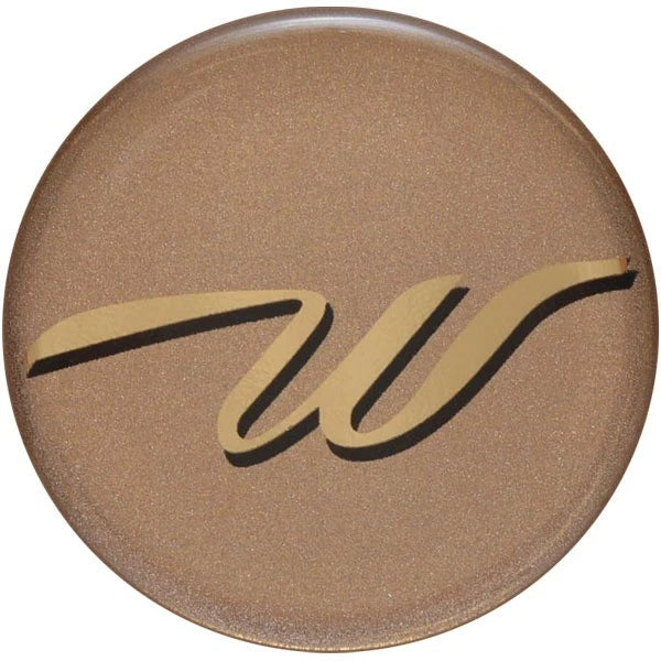 Weeres Boat Raised Steering Wheel Decal - Metallic Copper Logo Sticker