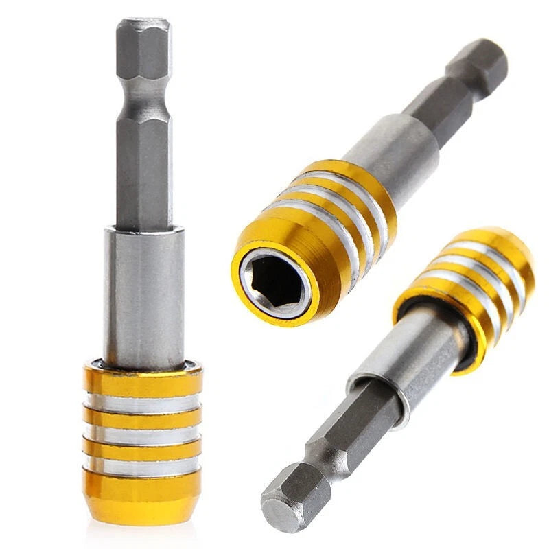 1x Magnetic-Bit Holder Screwdriver Extender Drill 1/4 Hex Drive&Extensio N