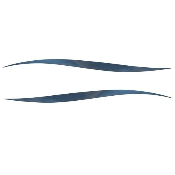 Tracker Boat Wave Decals 157717 - 157716 - Metallic Blue (set of 2)