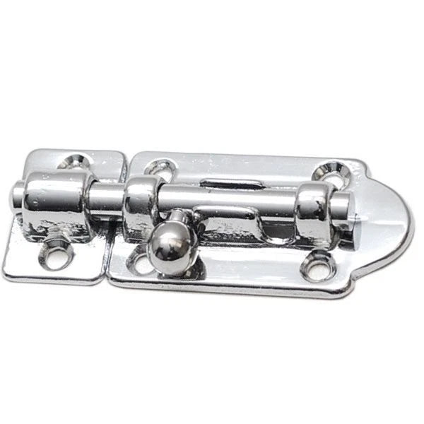 Sea Fox Boat Barrel Bolt Lock - 2 7/8 X 1 1/8 Inch Chrome Bronze