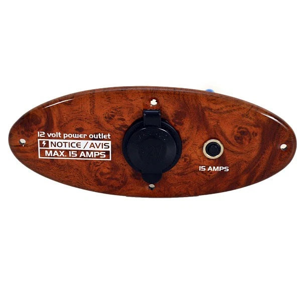 Marine Boat Power Outlet Panel - 7 1/8 X 2 7/8 Inch