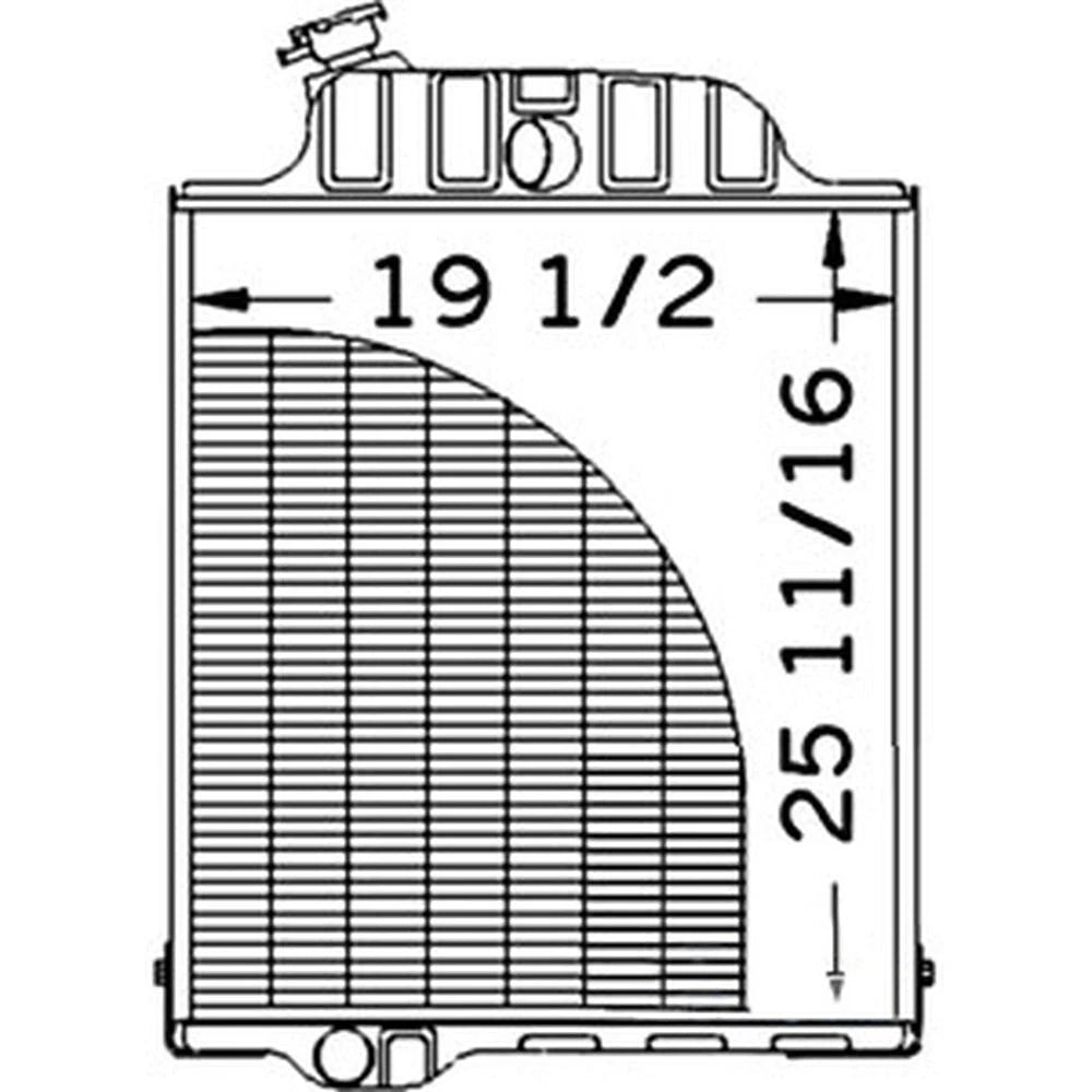 Radiator AR61880 Fits John Deere 4230