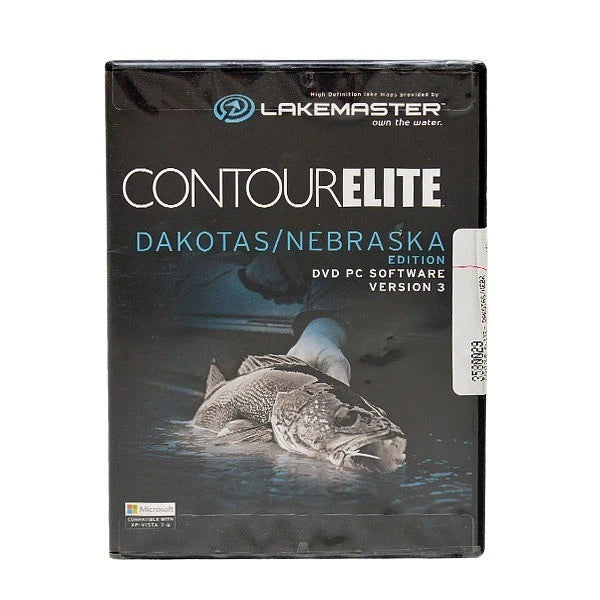LakeMaster Boat Mapping DVD 6000141 - ContourElite Dakotas/Nebras Ka v3