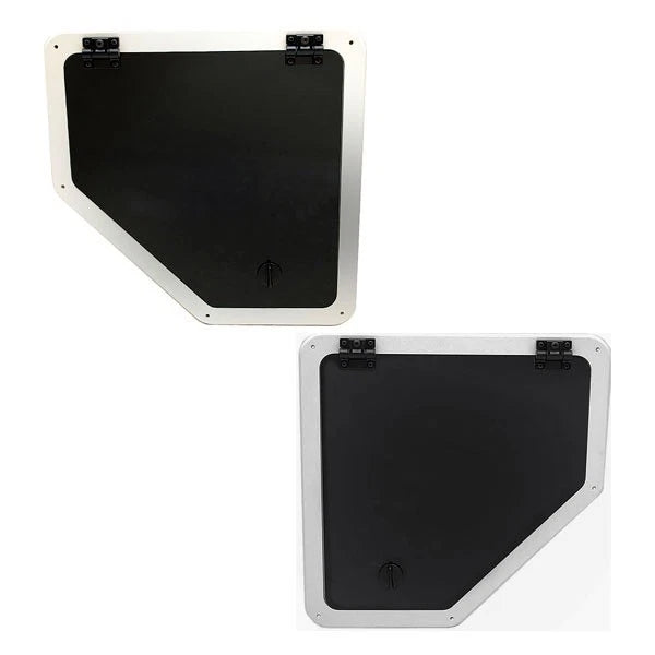 Premier Pontoon Boat Access Hatches - Black Plexiglass (set of 2)