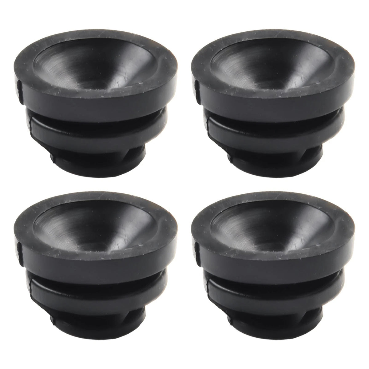 Car Engine Cover Rubber Mounts 4Pcs Black Auto Practical Buffer Tool Attachments