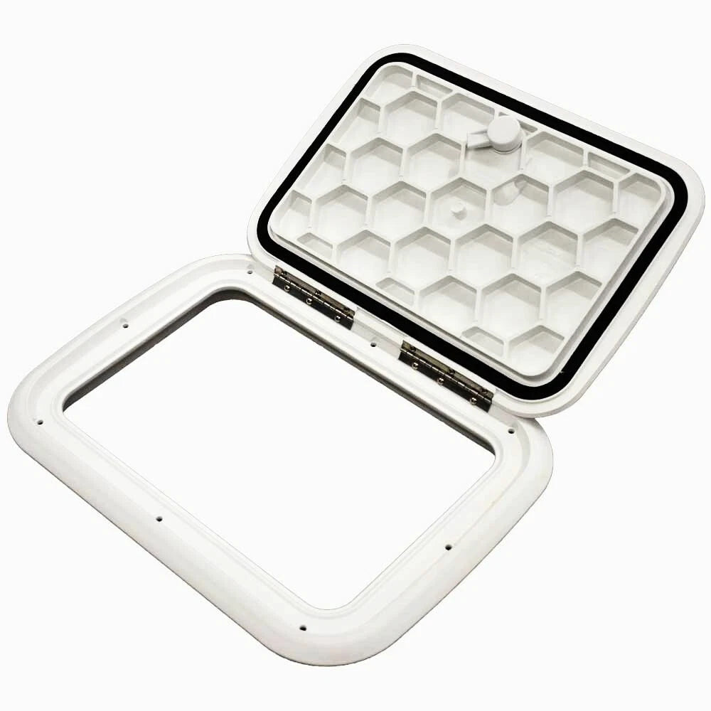 Jim Black Marine Boat Deck Hatch 581-1115-05 - 15 X 11 Inch Polar White