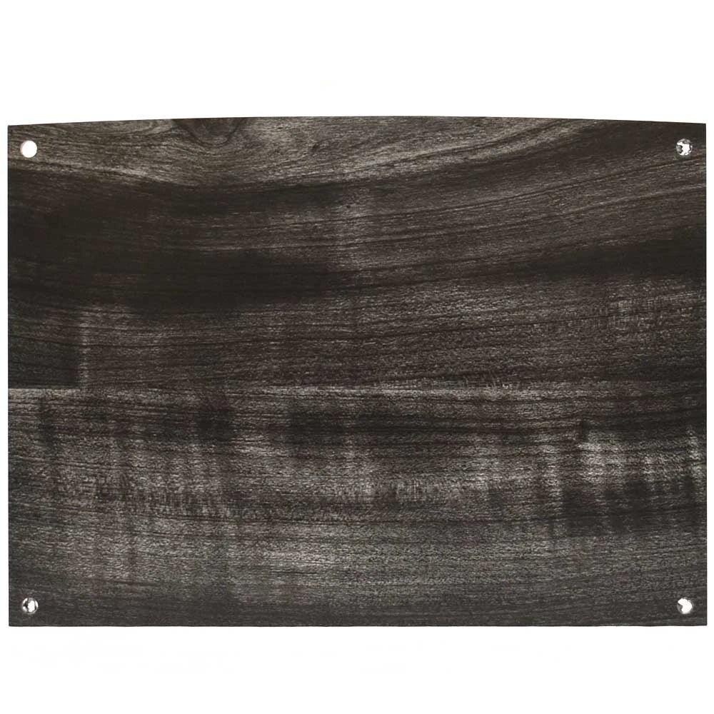 Boat Blank Panel - 8 X 5 7/8 Inch Gray Faux Woodgrain Plastic