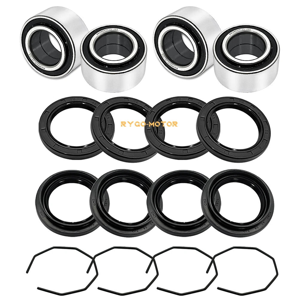 Front & Rear Wheel Hub Bearings Seals Kit for Arctic CAT ATV 400 500 2002-2004