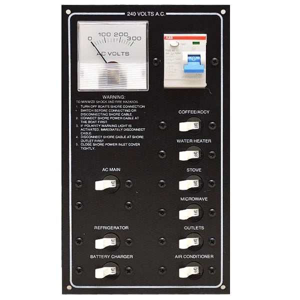 Four Winns Boat Breaker Panel 025-44925 - 289 GS 220 Volt 50/60 Hz