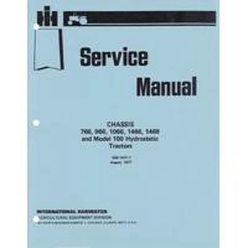 R5781 Chassis Service Manual Fits IH - Fits FARMALL