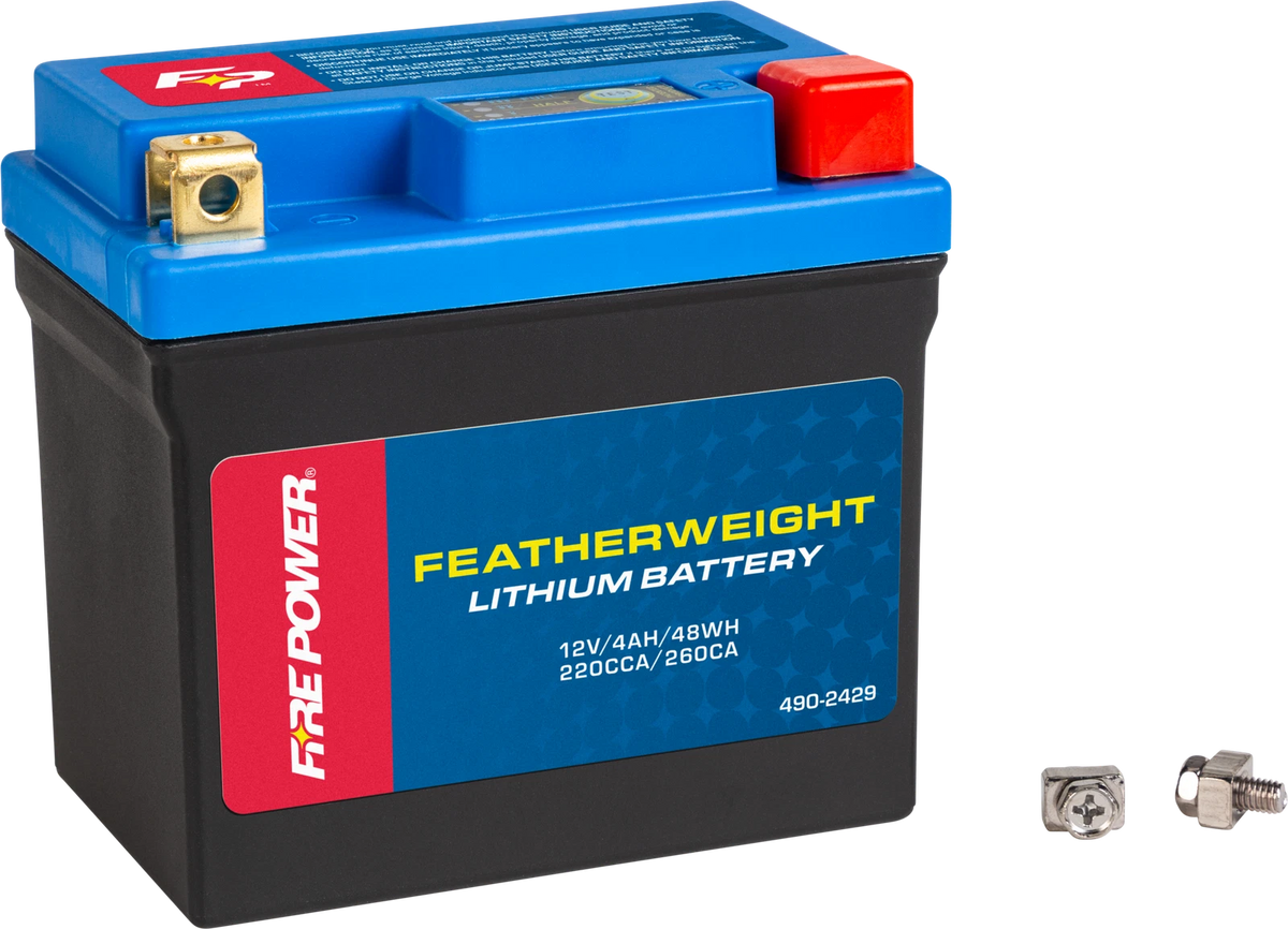 FIRE POWER Featherweight Lithium Battery 220 CCA Fits Yamaha YZ250FX & Honda
