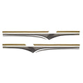 Larson Boat Graphic Decal 0572706 - Metallic Gold Stickers (set of 2)