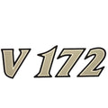 G3 Boat Model Decal - V 172 Silver Black White Sticker
