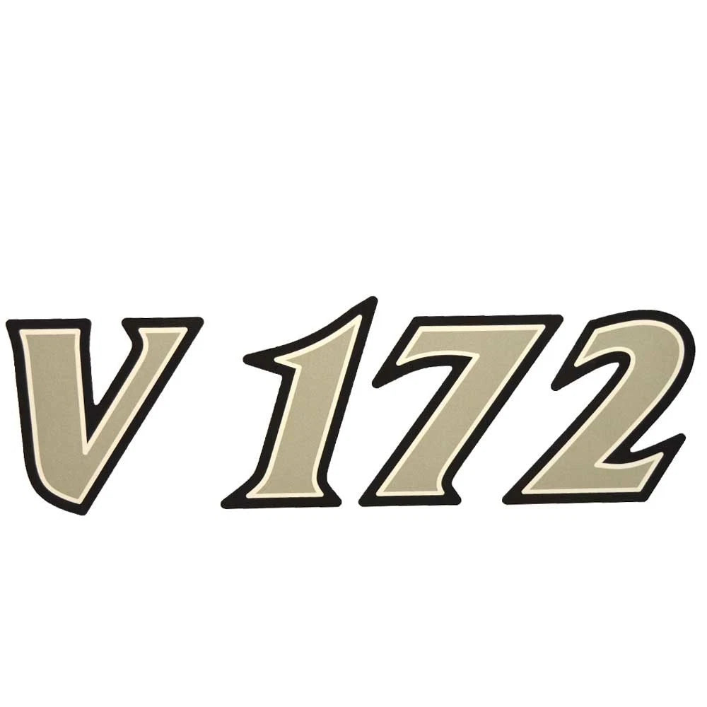 G3 Boat Model Decal - V 172 Silver Black White Sticker