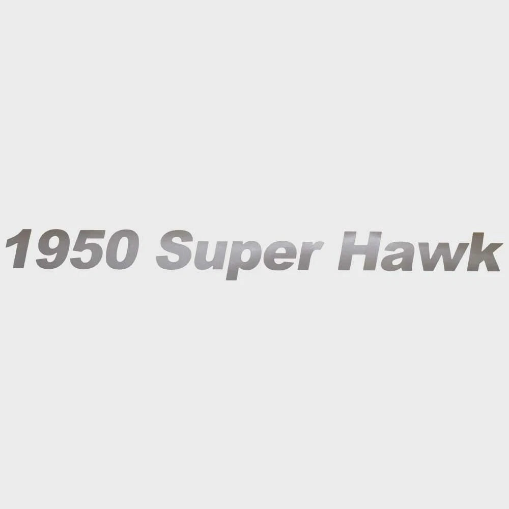 Lund Boat Sticker Decal 2095199 - 1950 Super Hawk Metallic Silver