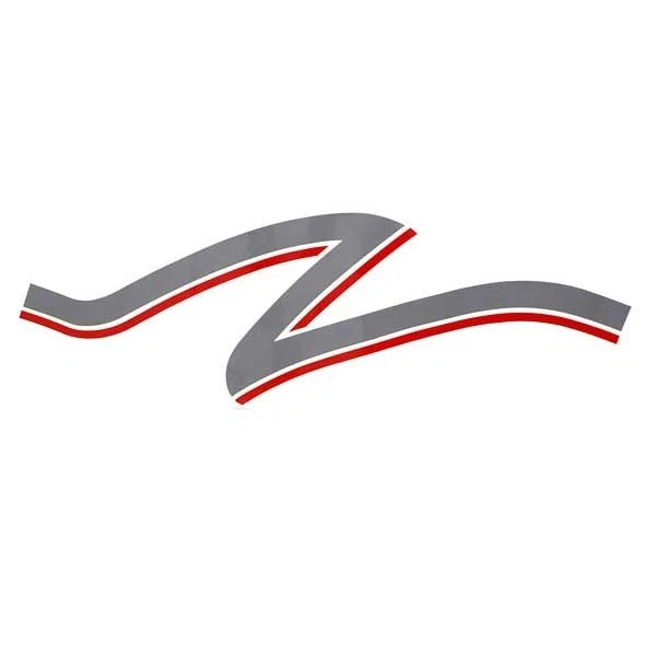 Pontoon Boat Graphic Stripe Decal - 36 X 12 Inch Gray Red