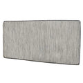 Cobalt Boat Snap-In Floor Mat 406748A - White Silver Black Woven Vinyl