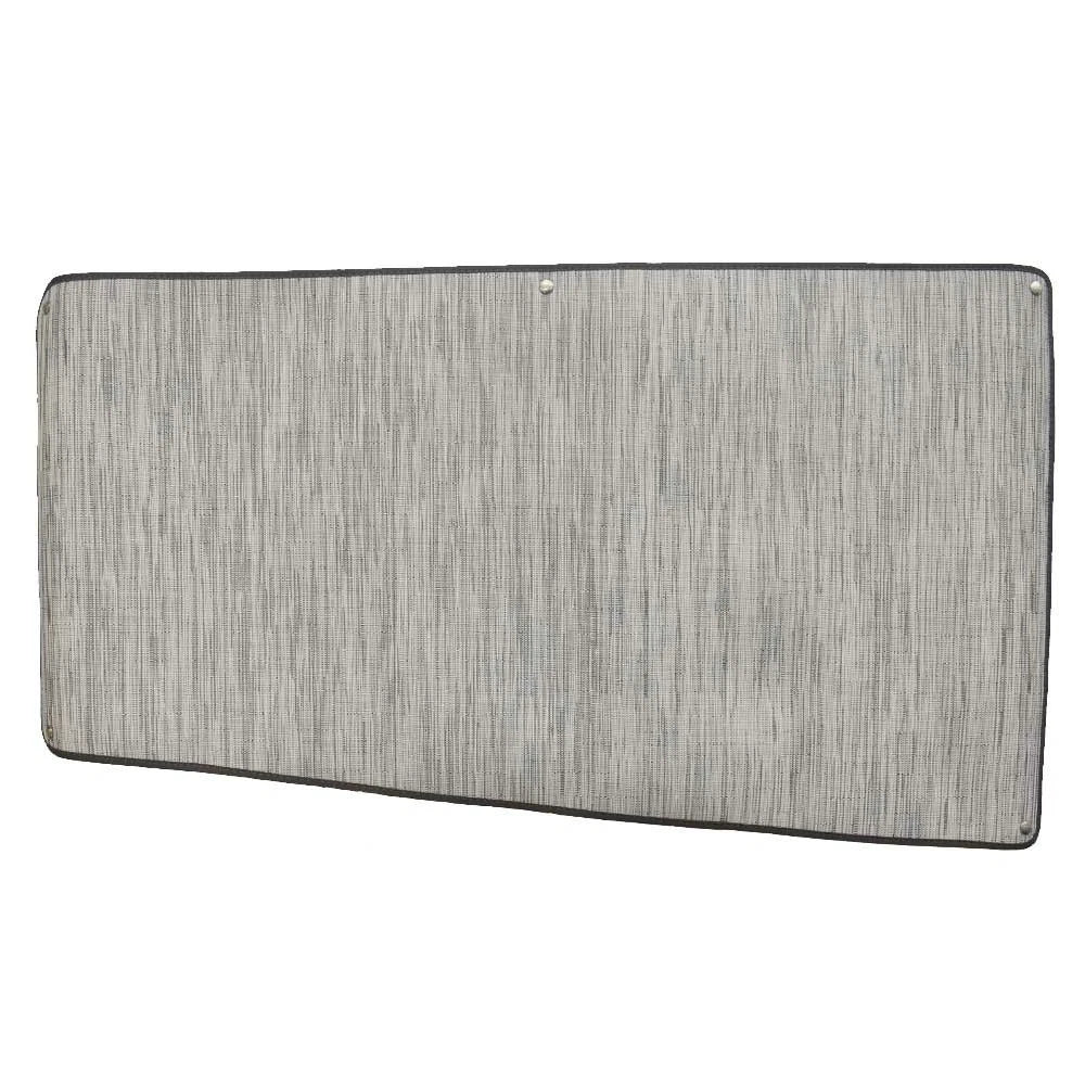 Cobalt Boat Snap-In Floor Mat 406748A - White Silver Black Woven Vinyl