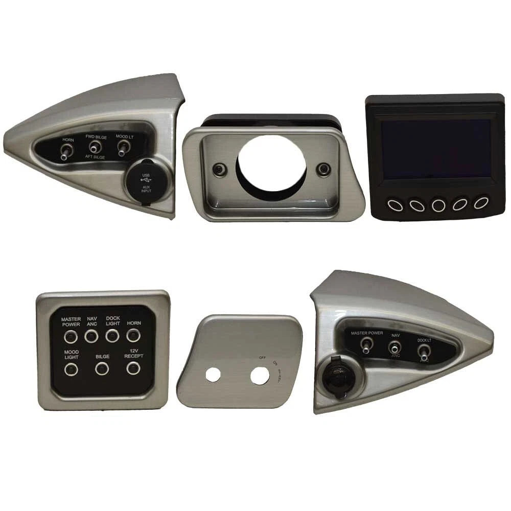 South Bay Boat Switch Panels 290-C1653-K - 500 Series Gray (kit)