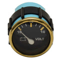 Evinrude Johnson Boat Voltmeter Gauge 0775806 - BRP Gold Black