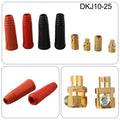 Secure and Reliable Welding Cable Panel Connector DKJ10 25 Quick Fitting 2 Sets