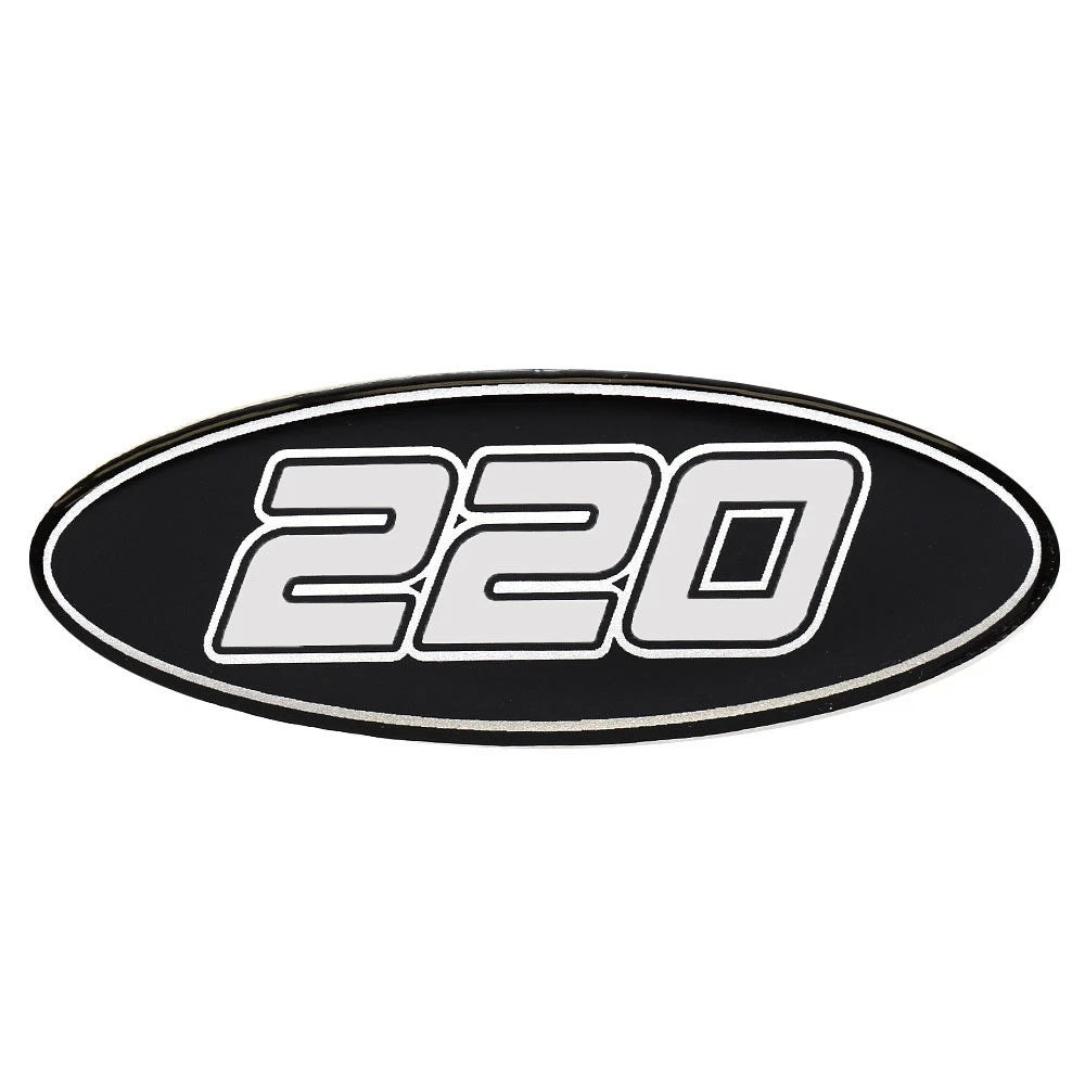 Crownline Boat Raised Decal 40164 - 220 Black Mirror