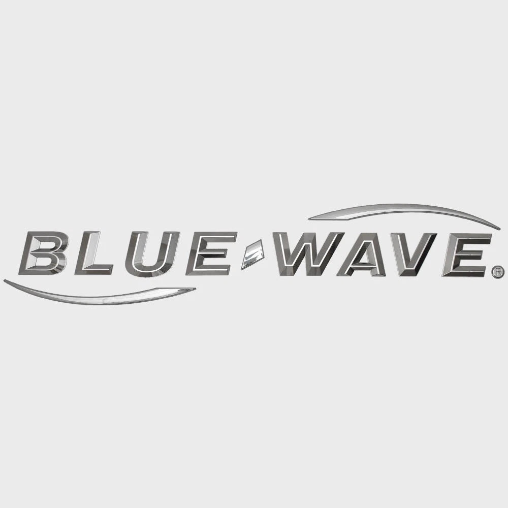 Blue Wave Boat Raised Hull Decal 2030-0010 - Silver Logo Sticker
