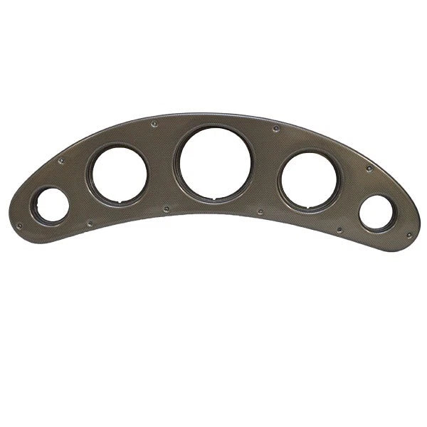 Rinker Boat Blank Gauge Panel 206673B - 262 Captiva Silver Plastic