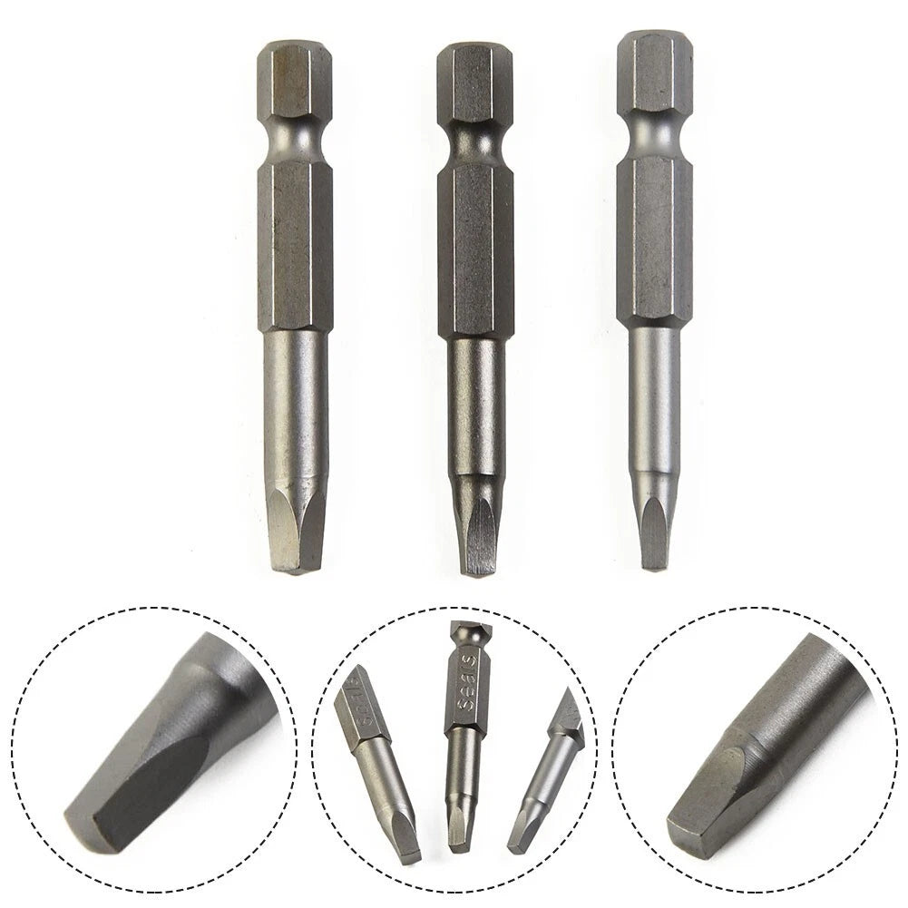 Upgrade Your Drilling Experience with 3pcs Square Head Screwdriver Bit Set