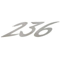 Rinker Boat Model Decal 2190085 - 236 Captiva Metallic Silver Sticker