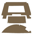 CR30H-50 Headliner, Brindle Brown Vinyl with Formed Plastic Fits John Deere