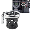 Moto Handlebar Cup Holder Drink with Mesh Basket Mount Universal Fit Harley US
