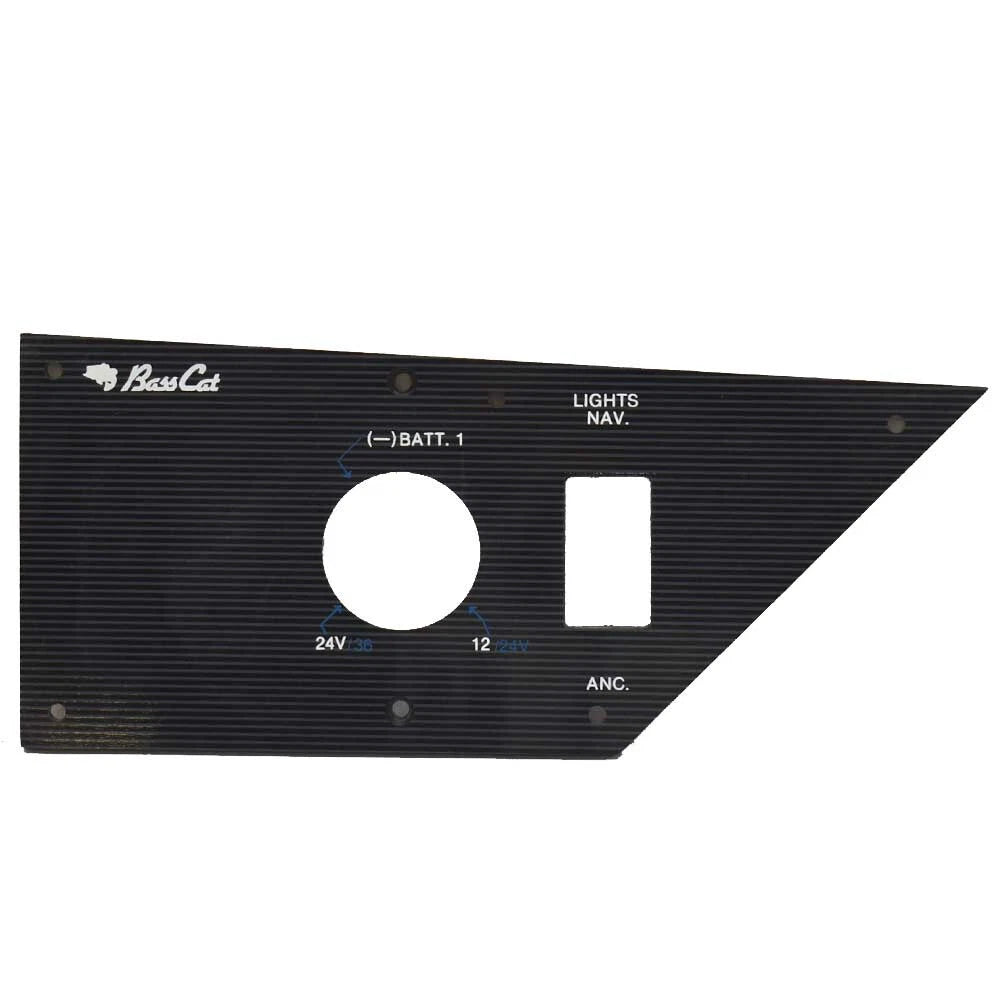 Bass CAT Boat Blank Bow Panel 182 A-W-M - with Battery Receptacle Cutout