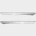 Larson Boat Raised Decal Stickers 8161118 - LSR Holographic Silver (6PC)