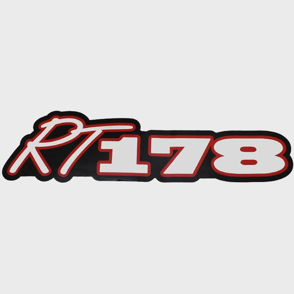 Ranger Boat Sticker Decal 322055 - RT178 Emblem Black Silver Red