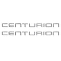 Ski Centurion Boat Raised Decal 2047-20976 - Silver Stickers (pair)