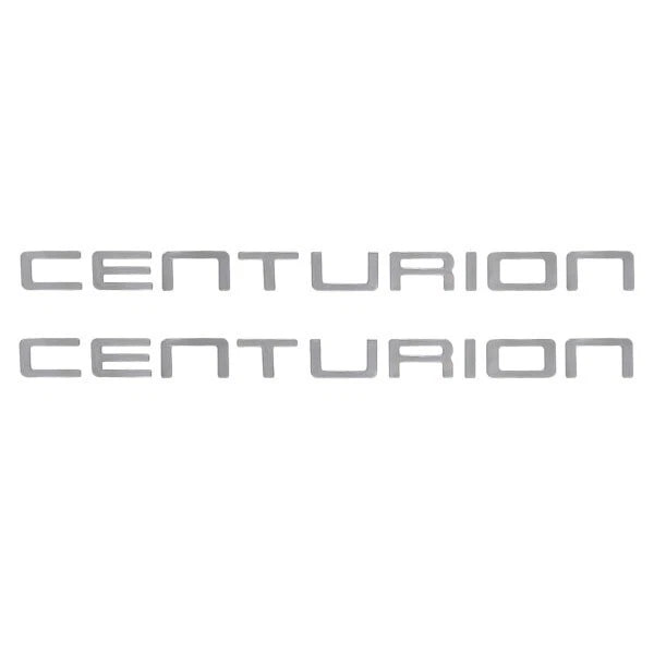 Ski Centurion Boat Raised Decal 2047-20976 - Silver Stickers (pair)