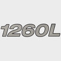 Crestliner Boat Model Decal 2351410 - 1260L Silver Black Sticker