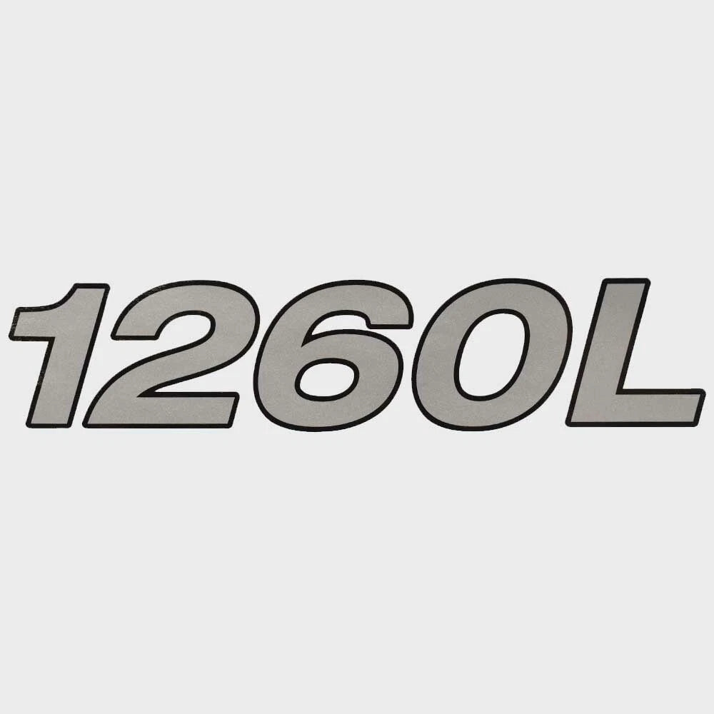 Crestliner Boat Model Decal 2351410 - 1260L Silver Black Sticker