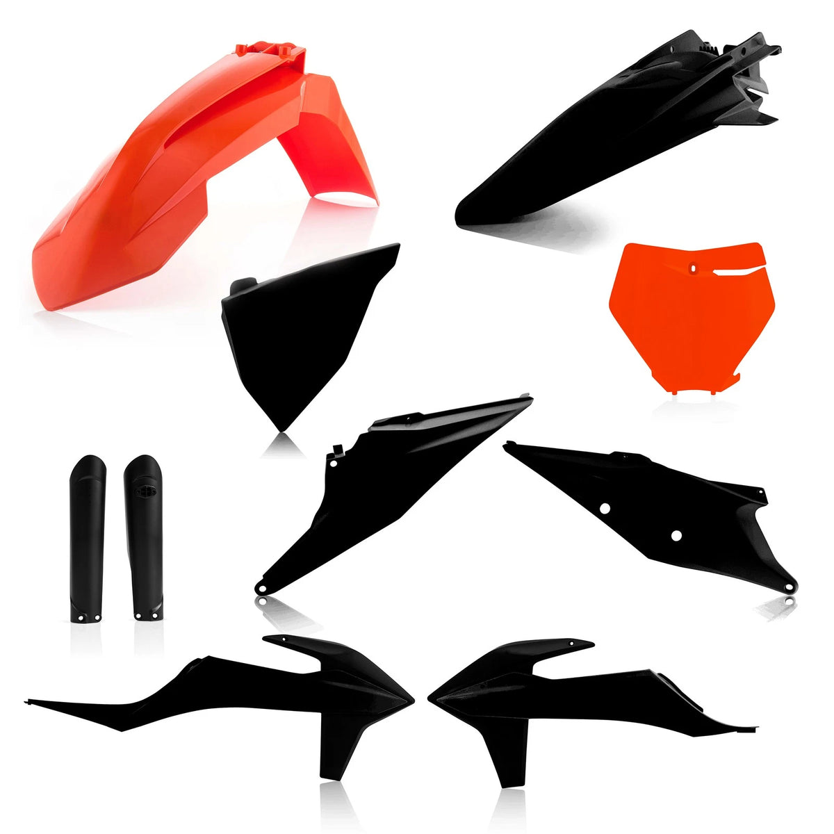 ACERBIS Full Plastic Kit for KTM 2019-2020 Offroad Models - Orange to Black